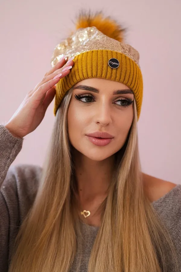 marka niezdefiniowana marka niezdefiniowana Cap K198 mustard