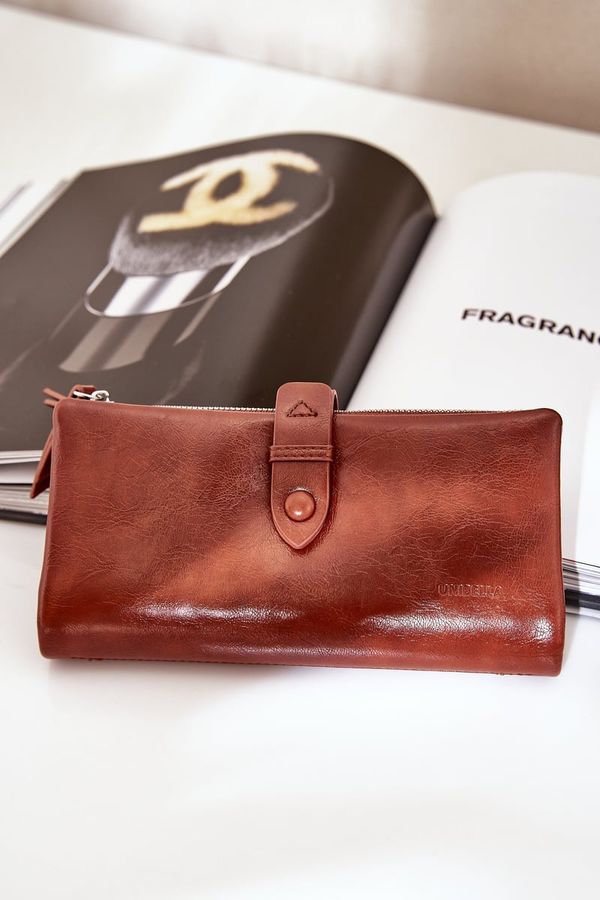 marka niezdefiniowana marka niezdefiniowana Ladies Wallet Made Of Eco Leather Brown Irinda
