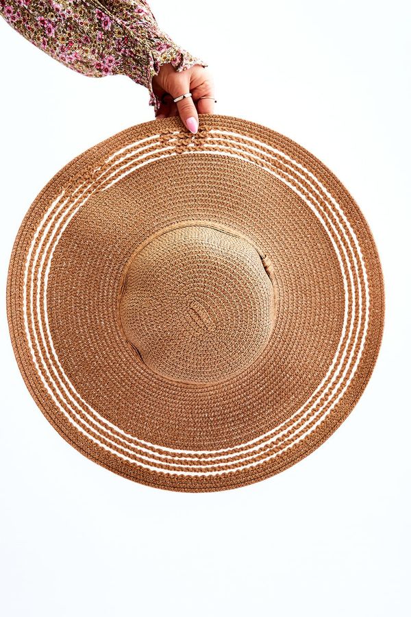 marka niezdefiniowana marka niezdefiniowana Plain Adjustable Women's Hat beige