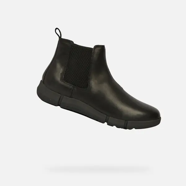 GEOX Men's Ankle Boots Black Geox Adacter M - Mens