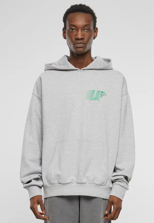 Mister Tee Men's Athletic Club Ultraheavy Oversize Hoodie gray