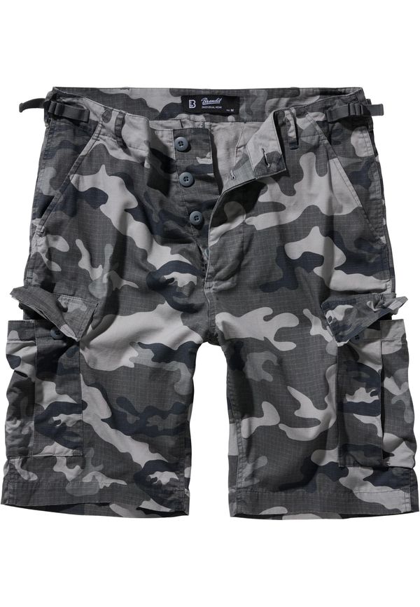 Brandit Men's BDU Ripstop Shorts - Grey/Camouflage