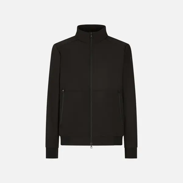 GEOX Men's Black Quilted Jacket Geox Spherica - Mens