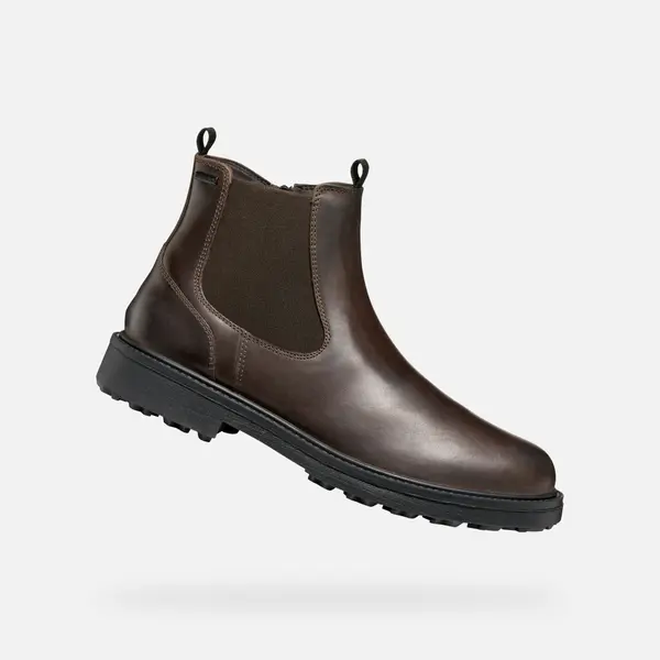 GEOX Men's Brown Ankle Boots Geox Lagorai + Grip B A - Mens