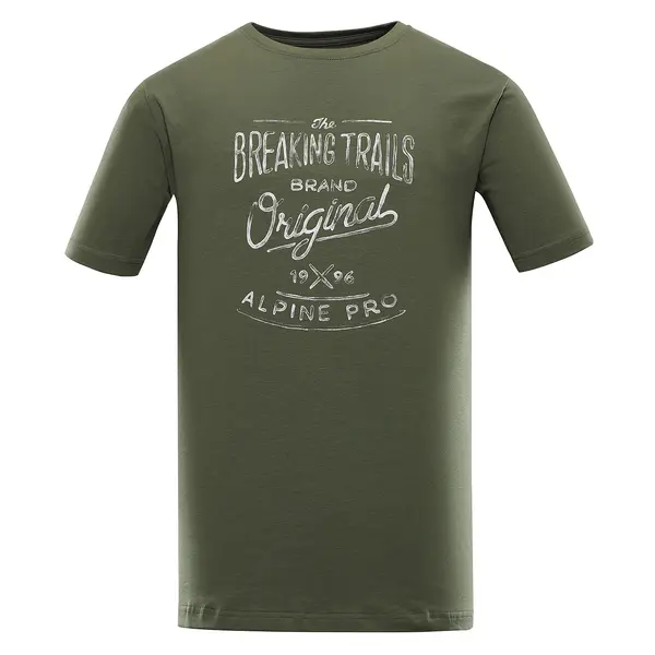 ALPINE PRO Men's cotton T-shirt ALPINE PRO ZIMIW olivine variant pb