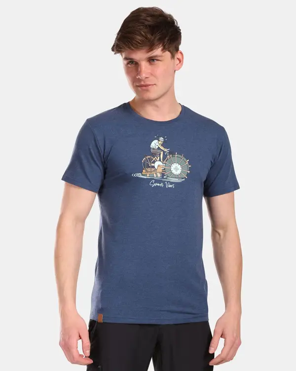 Kilpi Men's cotton T-shirt Kilpi VIBE-M Dark blue