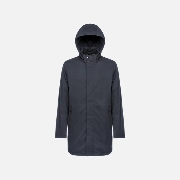 GEOX Men's Dark Blue Quilted Jacket Geox Aurelio - Men's