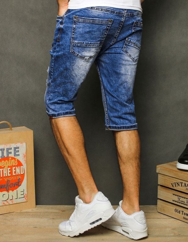 DStreet Men's denim blue shorts