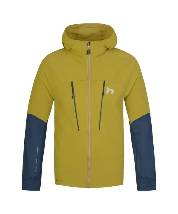 HANNAH Men's hybrid jacket Hannah TRANE HOODY avocado oil/stratified sea