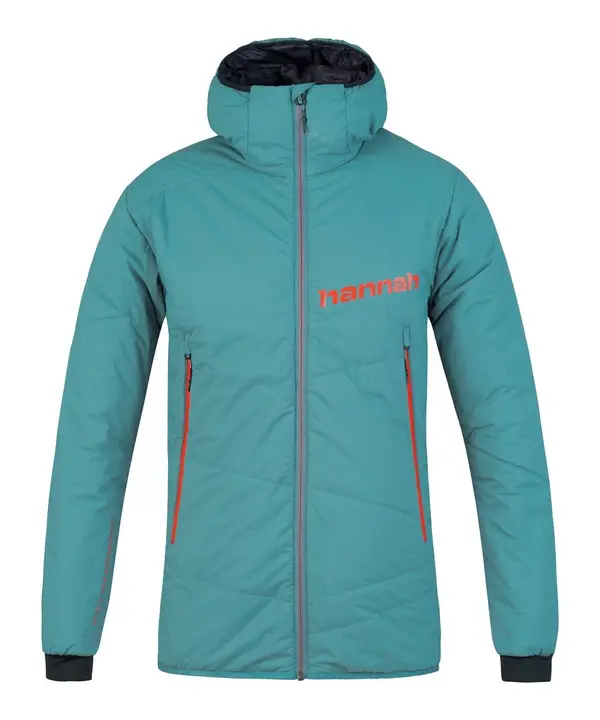 HANNAH Men's insulated jacket with hood Hannah GABBER HOODY brittany blue