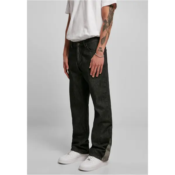 Urban Classics Men's Jeans Bio Triangle Denim Black