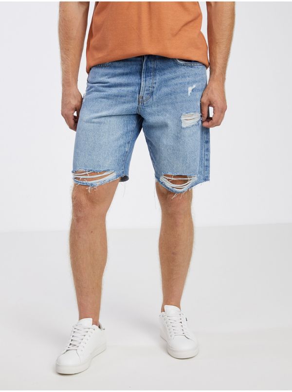 Only Men's Light Blue Denim Shorts ONLY & SONS Edge - Men