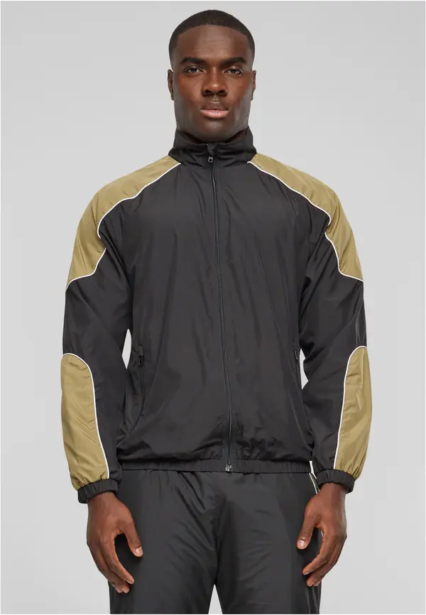 Urban Classics Men's Piped Track Jacket black