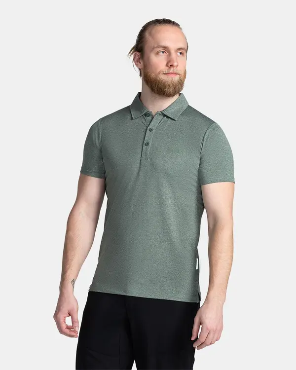 Kilpi Men's polo shirt Kilpi OLIVA-M Dark green