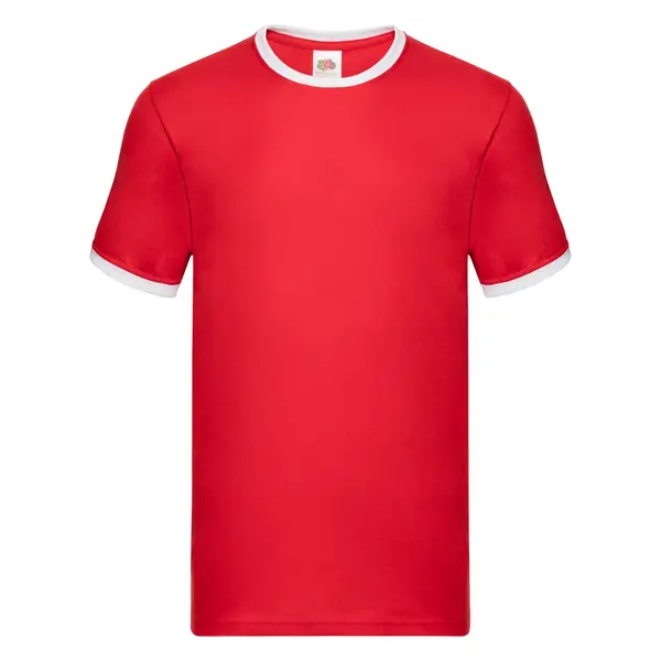Fruit of the Loom Men's red t-shirt Ringer Fruit of the Loom