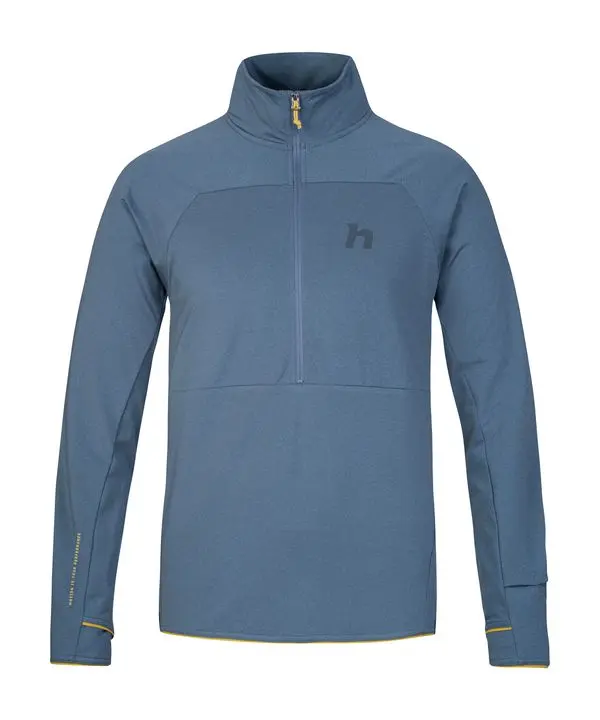HANNAH Men's semi-zipping functional sweatshirt Hannah ETHAN HZ bering sea mel