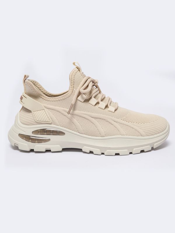 Big Star Men's sneakers HI-POLY SYSTEM Big Star Beige