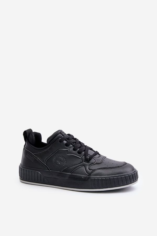 Big Star Men's sneakers made of eco leather Big Star black