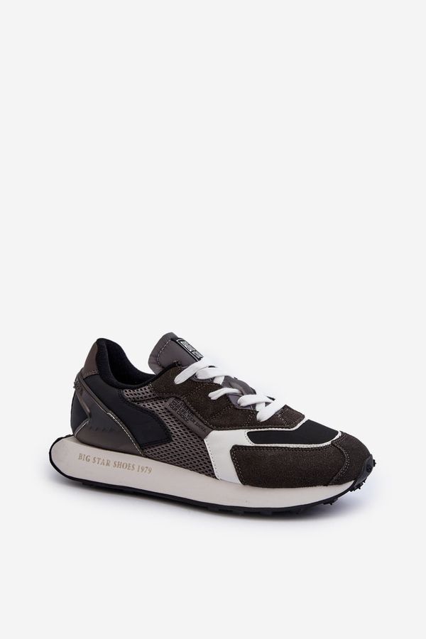 BIG STAR SHOES Men's Sports Sneakers Memory Foam System Big Star Black