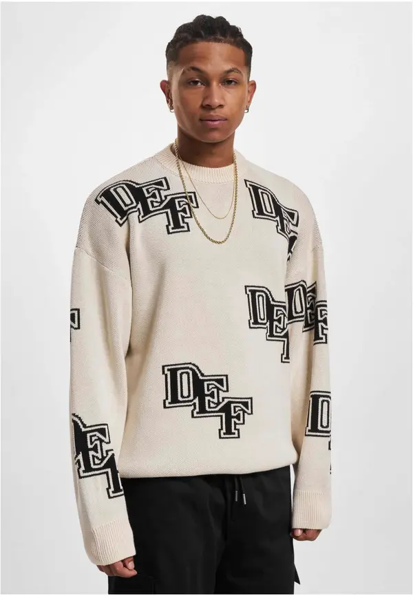 DEF Men's sweater Knit black