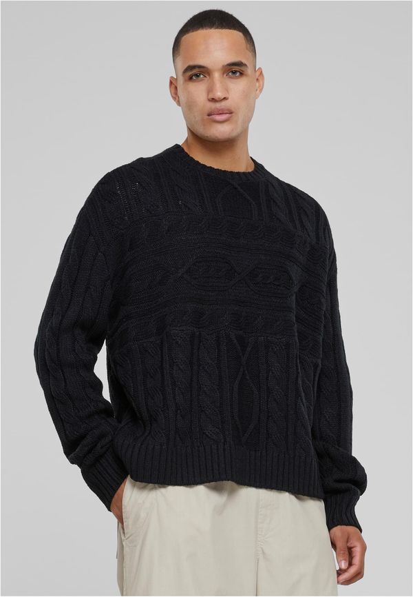 Urban Classics Men's sweater Set In Boxy black