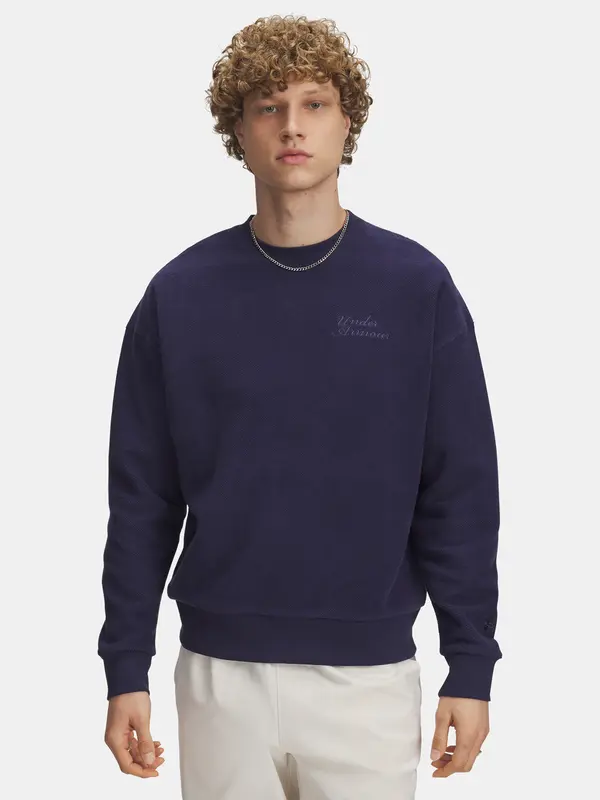 Under Armour Men's sweatshirt Under Armour UA Icon Rev Terry Crew-BLU - Men's