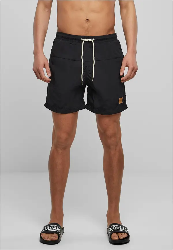 Urban Classics Men's Swimsuit Block 2-Pack Green+Black