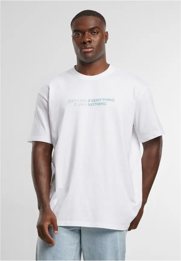 Mister Tee Men's T-shirt Appreciate Expect Oversizet white