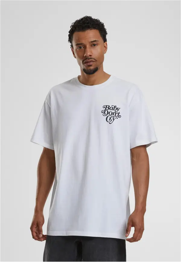 Mister Tee Men's T-shirt Baby Don ́t Cry Oversize white