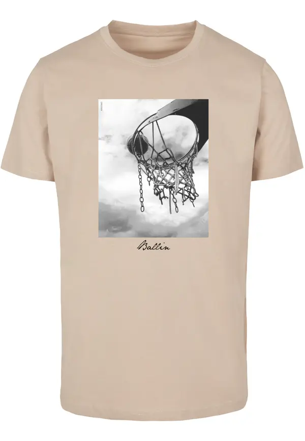 Mister Tee Men's T-shirt Ballin 2.0 beige