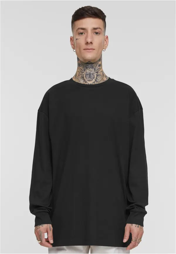 Urban Classics Men's T-shirt Bio Boxes Rib - black