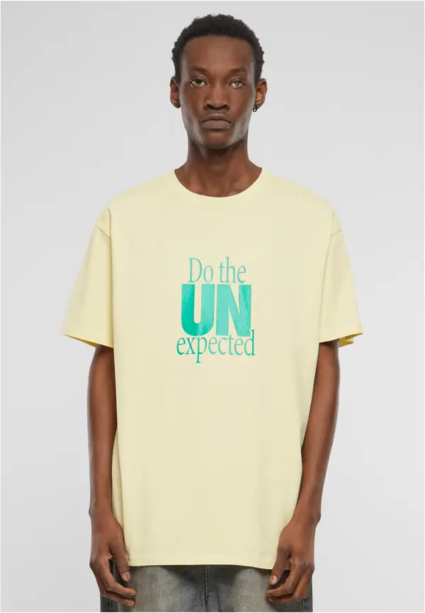 Mister Tee Men's T-shirt Do The Unexpected Oversize yellow