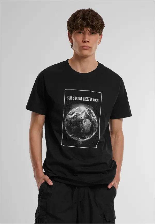Mister Tee Men's T-shirt Freezing Cold - black