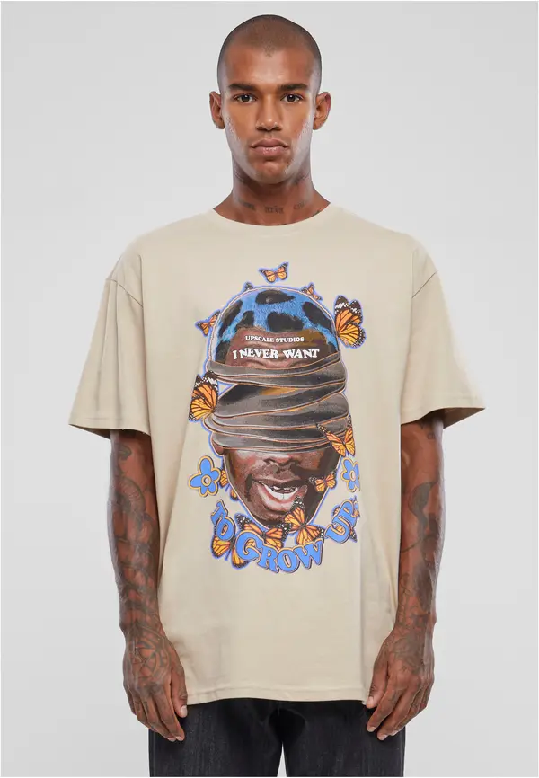 Mister Tee Men's T-shirt Grow Up Oversize Cream