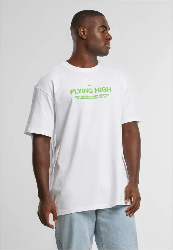 Mister Tee Men's T-Shirt I am Flying Oversize White