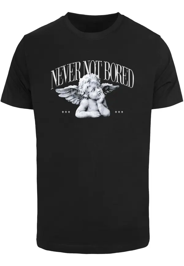 Mister Tee Men's T-shirt Never Not Bored black