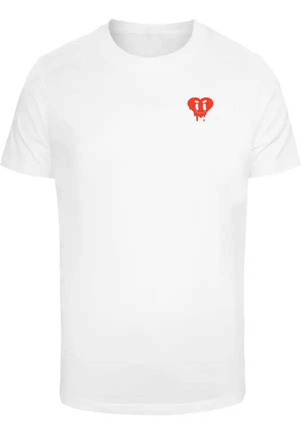 Mister Tee Men's T-shirt Smiley Drip - white