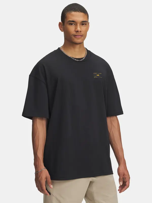 Under Armour Men's T-shirt Under Armour UA HWT WOVEN LABEL SS-BLK - Men's