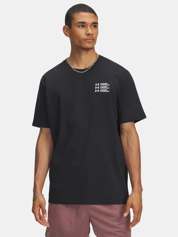 Under Armour Men's T-shirt Under Armour UA TRIPLE STACK LC LOGO SS-BLK - Men's