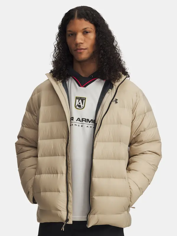 Under Armour Men's Under Armour LEGEND DOWN HOODED JACKET-BRN - Men's