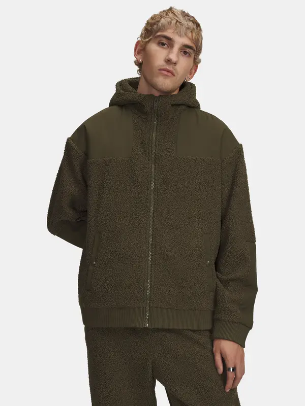 Under Armour Men's Under Armour UA High Pile Fleece FZ-GRN - Men's Sweatshirt