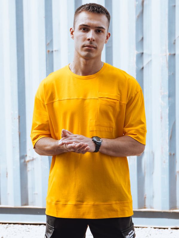 DStreet Men's Yellow T-Shirt Dstreet