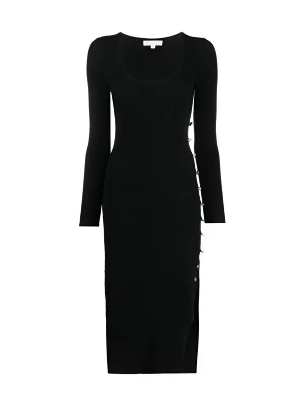 Michael Kors Michael Kors Dress - ECO BUTTON SLT MIDI DRS black