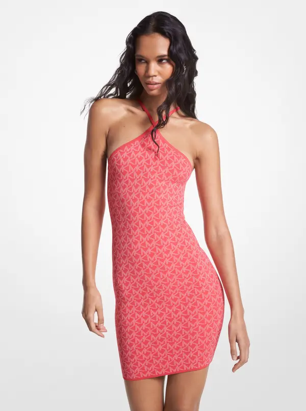 Michael Kors Michael Kors Dress - MK DOT HALTER DRESS pink