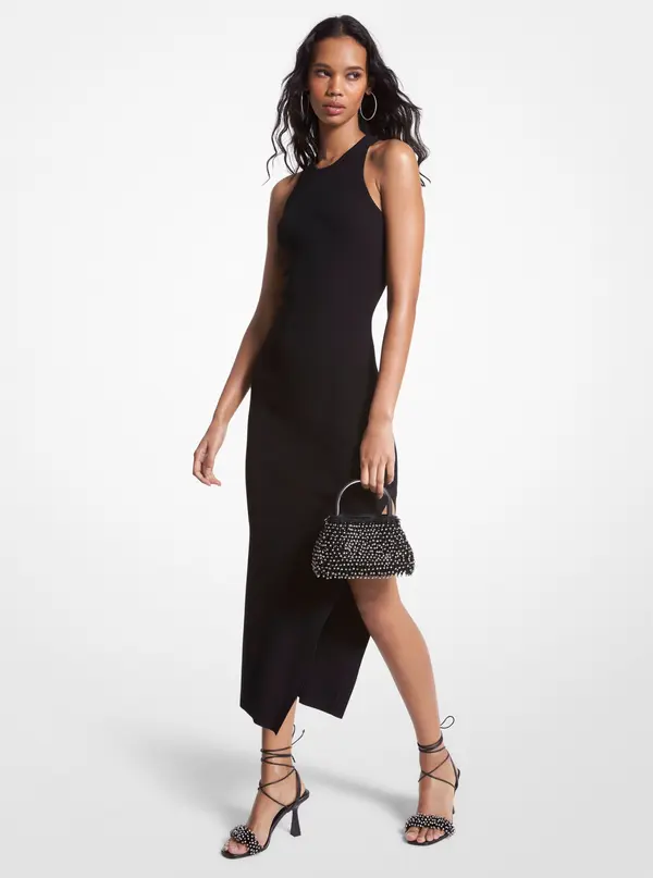 Michael Kors Michael Kors Dress - TANK SIDE SLIT MAXI DRESS black
