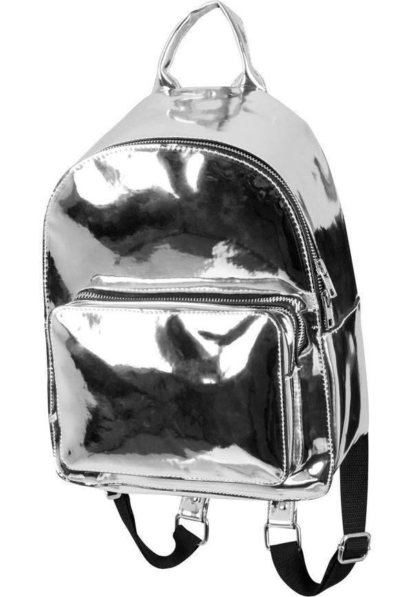 Urban Classics Midi Metallic Backpack Silver