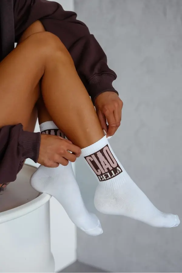 Milena Milena Women's Socks CIAO BELLA White