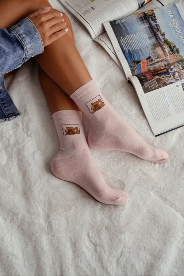Milena Milena Women's Socks Kapibara Pink