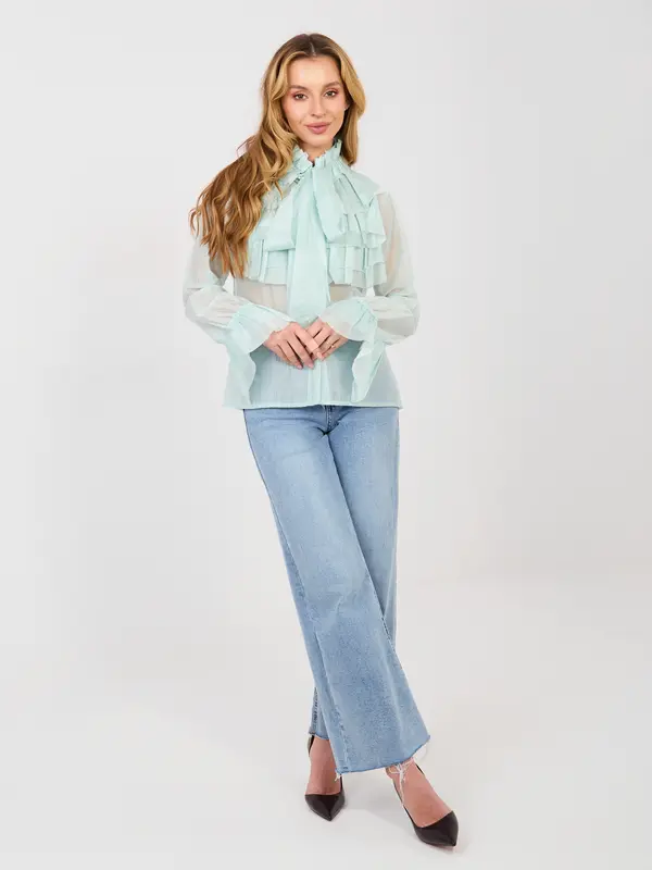 Factory Price Mint bluza s volanima