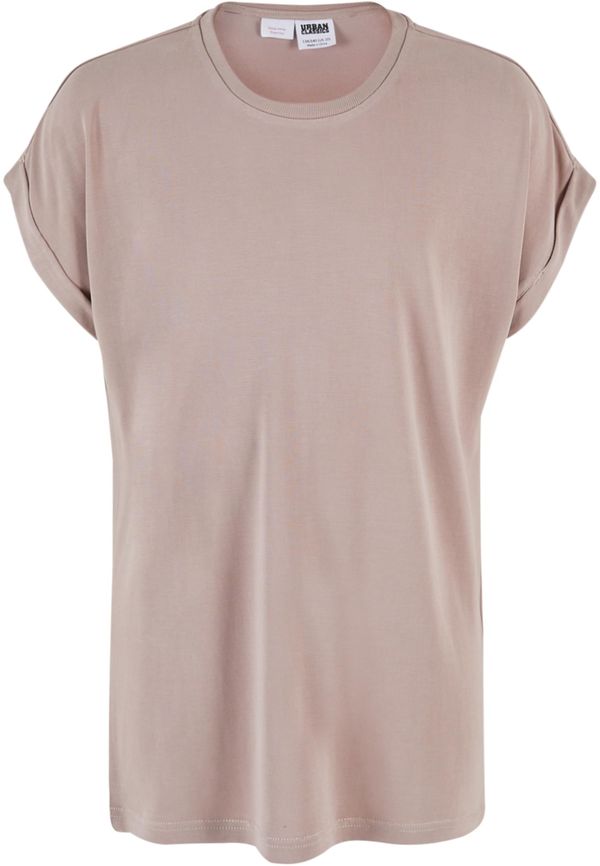 Urban Classics Modal Extended Shoulder Powder Pink Girl's T-Shirt